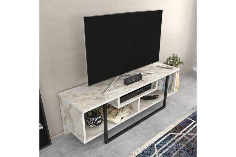 Andifli Tv-benk 120x40,2 cm - Hvit - TV-benk & mediabenk