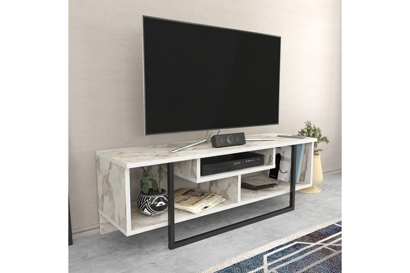 Andifli Tv-benk 120x40,2 cm - Hvit - TV-benk & mediabenk