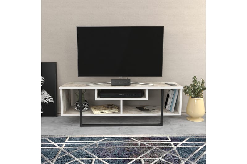 Andifli Tv-benk 120x40,2 cm - Hvit - TV-benk & mediabenk