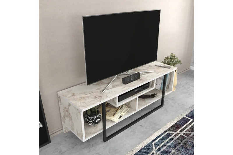 Andifli Tv-benk 120x40,2 cm - Hvit - Møbler - Mediamøbel & tv møbel - TV-benk & mediabenk