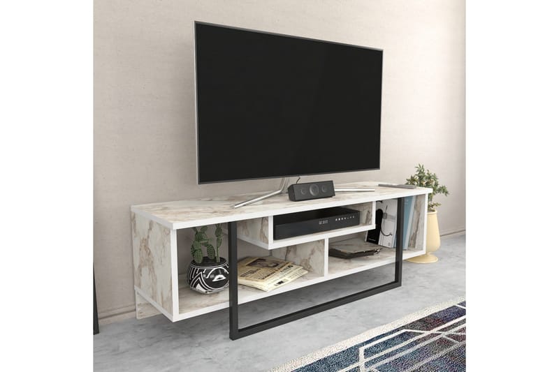 Andifli Tv-benk 120x40,2 cm - Hvit - Møbler - Mediamøbel & tv møbel - TV-benk & mediabenk