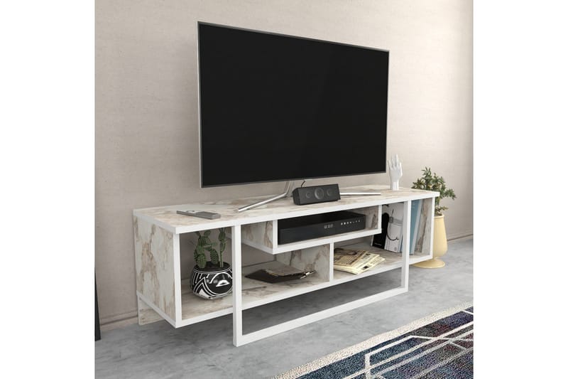 Andifli Tv-benk 120x40,2 cm - Hvit - Møbler - Mediamøbel & tv møbel - TV-benk & mediabenk
