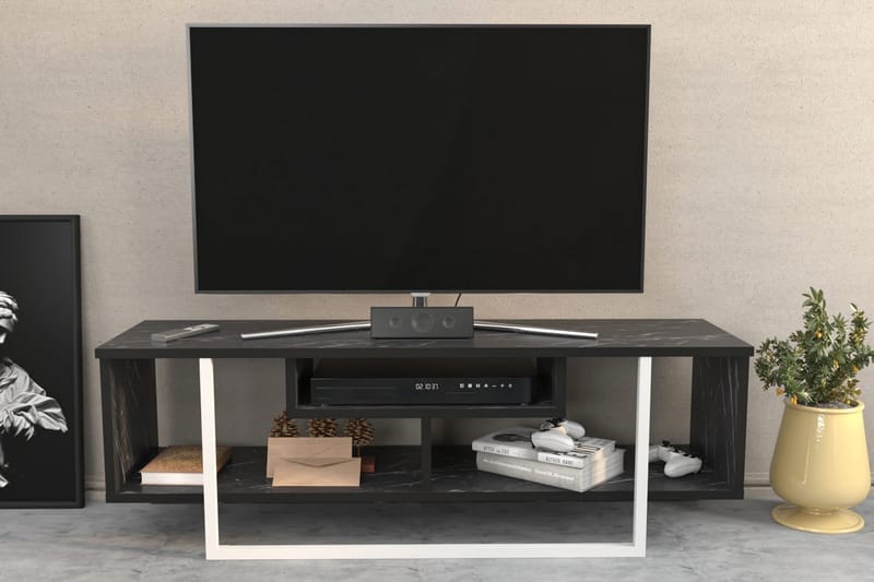 Andifli Tv-benk 120x40,2 cm - Svart - TV-benk & mediabenk