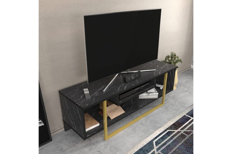 Andifli Tv-benk 120x40,2 cm - Svart - Møbler - Mediamøbel & tv møbel - TV-benk & mediabenk