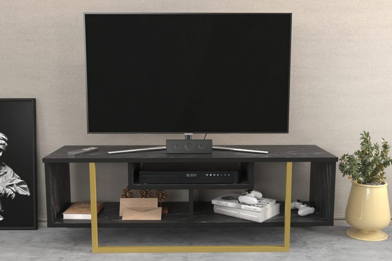 Andifli Tv-benk 120x40,2 cm - Svart - Møbler - Mediamøbel & tv møbel - TV-benk & mediabenk