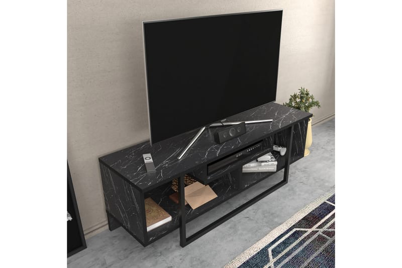 Andifli Tv-benk 120x40,2 cm - Svart - Møbler - Mediamøbel & tv møbel - TV-benk & mediabenk