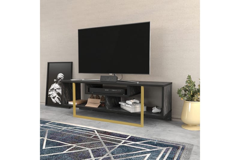 Andifli Tv-benk 120x40,2 cm - Svart - Møbler - Mediamøbel & tv møbel - TV-benk & mediabenk