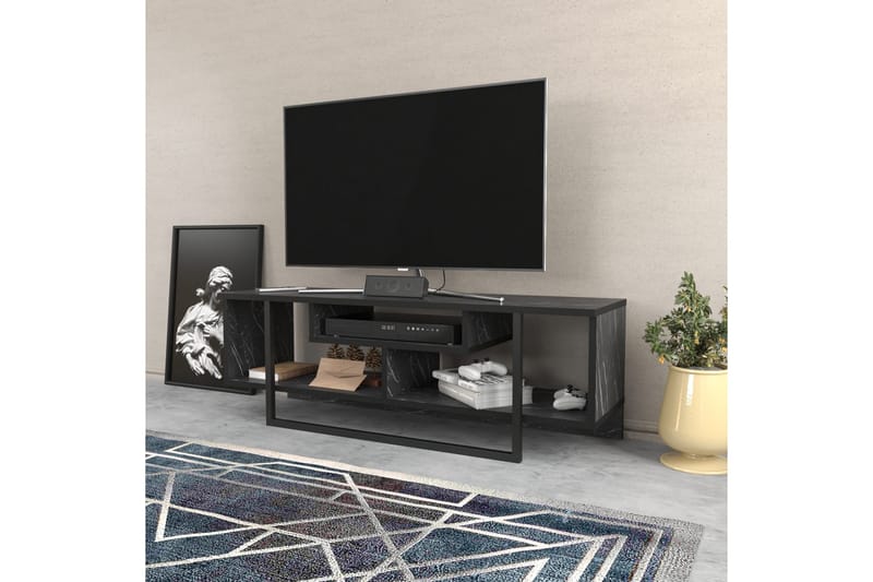 Andifli Tv-benk 120x40,2 cm - Svart - Møbler - Mediamøbel & tv møbel - TV-benk & mediabenk