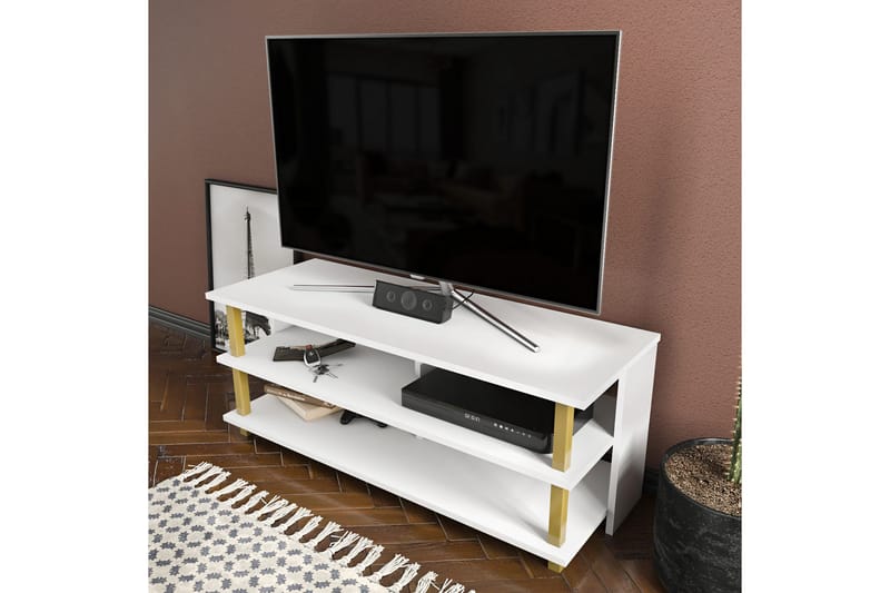 Andifli Tv-benk 120x47,4 cm - Gull - Møbler - Mediamøbel & tv møbel - TV-benk & mediabenk