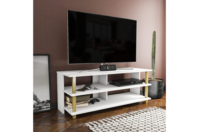 Andifli Tv-benk 120x47,4 cm - Gull - Møbler - Mediamøbel & tv møbel - TV-benk & mediabenk