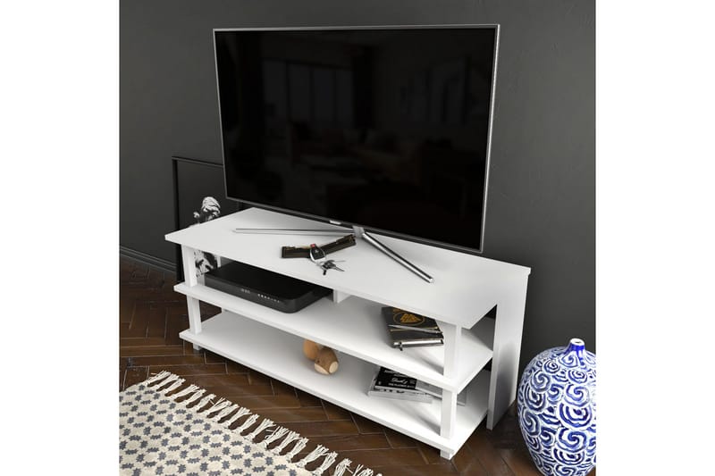 Andifli Tv-benk 120x47,4 cm - Hvit - Møbler - Mediamøbel & tv møbel - TV-benk & mediabenk