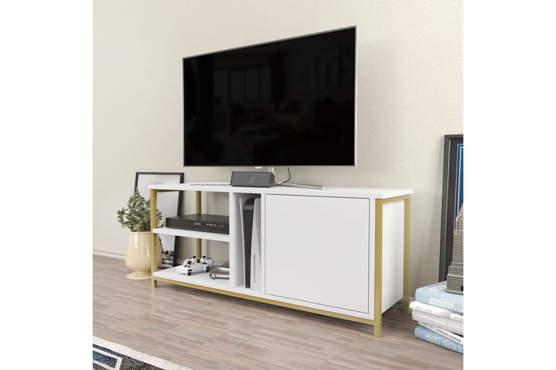 Andifli Tv-benk 120x50,8 cm - Gull - TV-benk & mediabenk