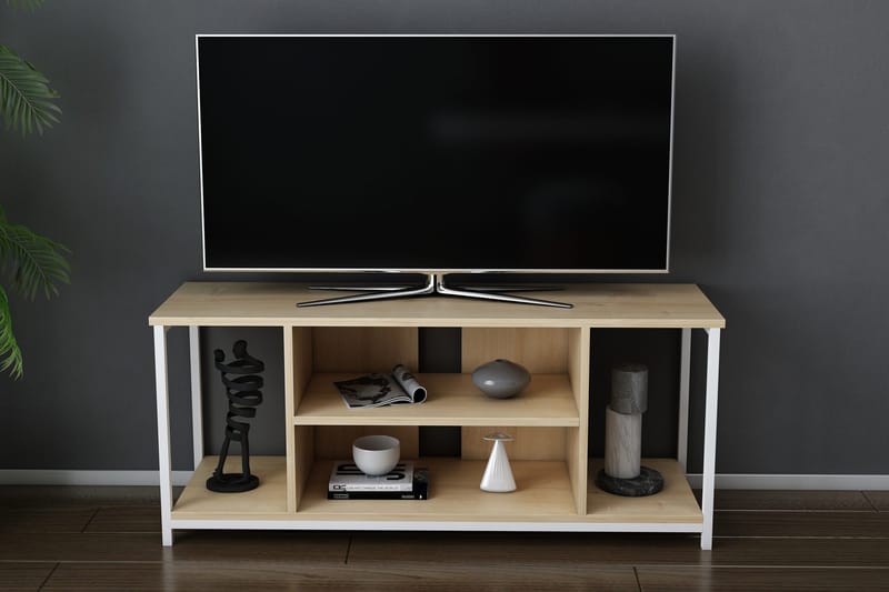 Andifli Tv-benk 120x50,8 cm - Hvit - TV-benk & mediabenk