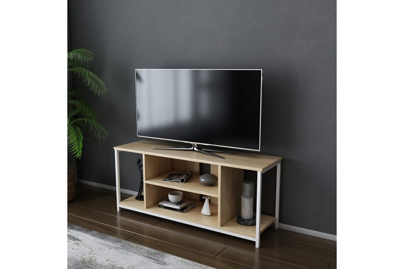 Andifli Tv-benk 120x50,8 cm - Hvit - TV-benk & mediabenk