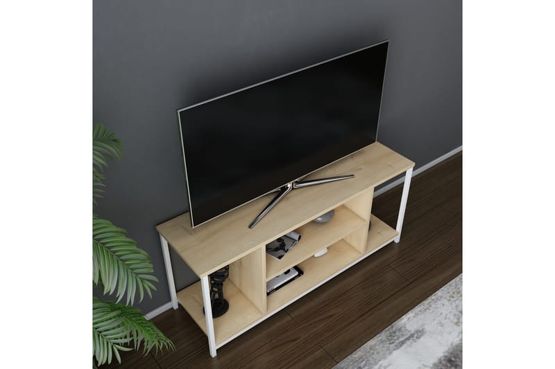 Andifli Tv-benk 120x50,8 cm - Hvit - TV-benk & mediabenk