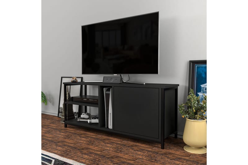 Andifli Tv-benk 120x50,8 cm - Svart - TV-benk & mediabenk