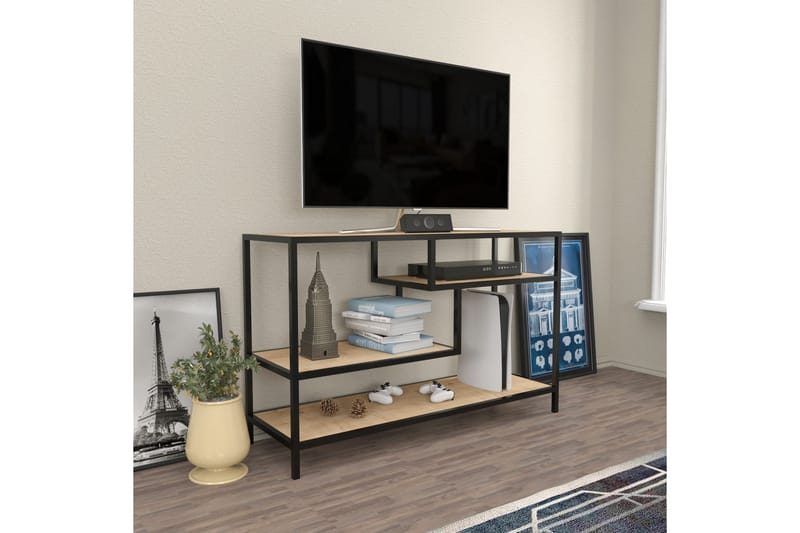 Andifli Tv-benk 120x75 cm - Brun - TV-benk & mediabenk