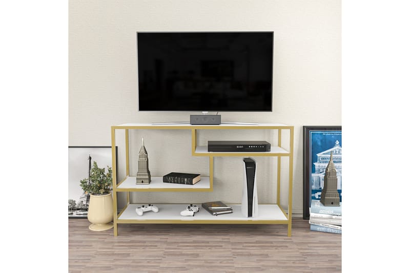 Andifli Tv-benk 120x75 cm - Gull - TV-benk & mediabenk