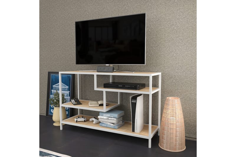 Andifli Tv-benk 120x75 cm - Hvit - Møbler - Mediamøbel & tv møbel - TV-benk & mediabenk