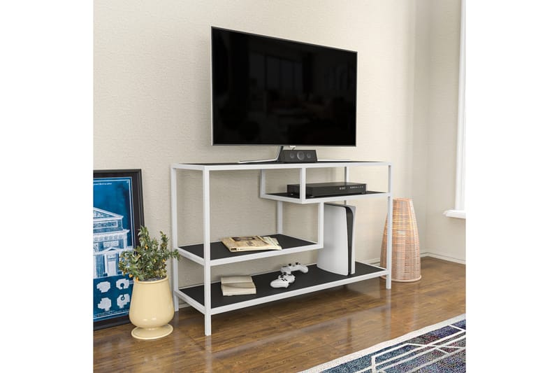 Andifli Tv-benk 120x75 cm - Hvit - TV-benk & mediabenk