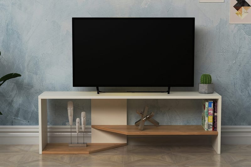 Andifli Tv-benk 123,6x40 cm - Hvit - TV-benk & mediabenk