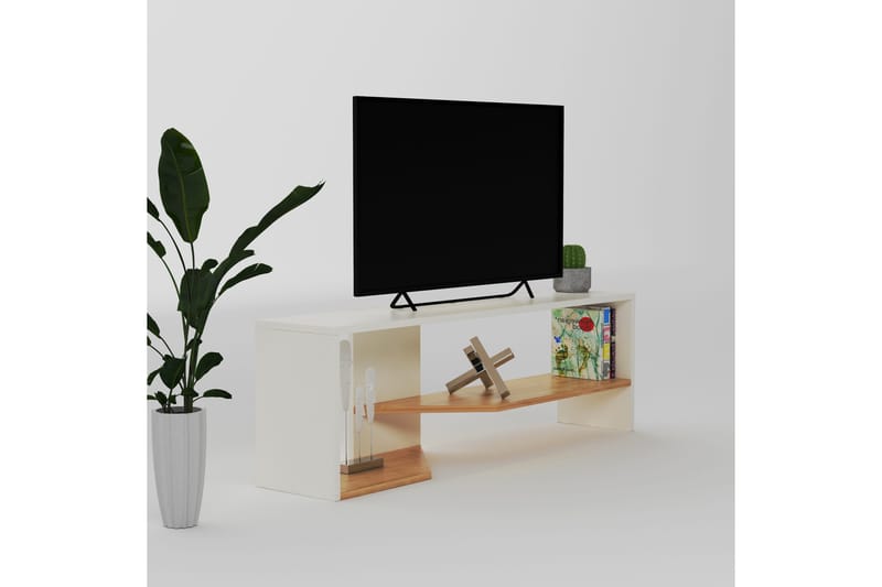 Andifli Tv-benk 123,6x40 cm - Hvit - TV-benk & mediabenk