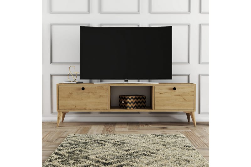 Andifli Tv-benk 138x42,6 cm - Brun - Møbler - Mediamøbel & tv møbel - TV-benk & mediabenk