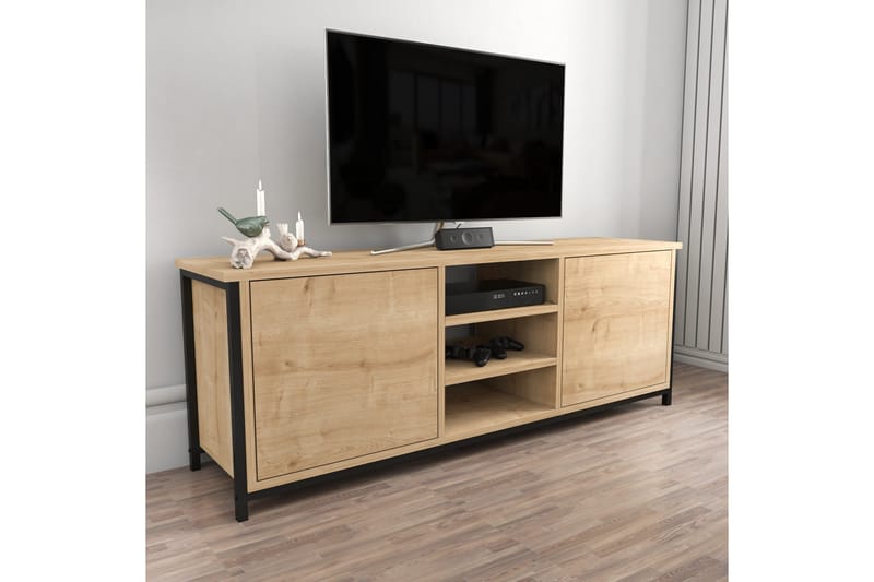 Andifli Tv-benk 140x50,8 cm - Brun - Møbler - Mediamøbel & tv møbel - TV-benk & mediabenk