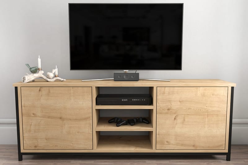 Andifli Tv-benk 140x50,8 cm - Brun - TV-benk & mediabenk