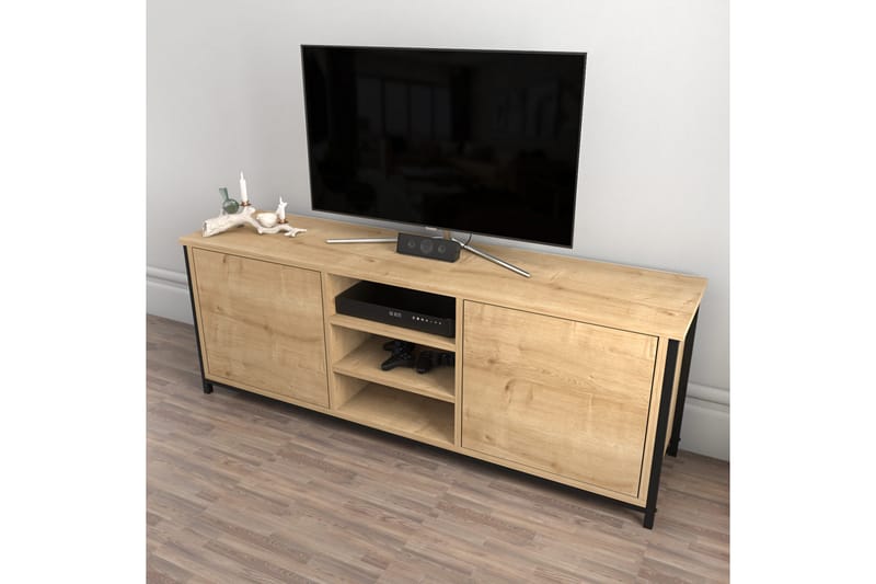 Andifli Tv-benk 140x50,8 cm - Brun - Møbler - Mediamøbel & tv møbel - TV-benk & mediabenk