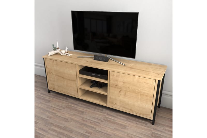 Andifli Tv-benk 140x50,8 cm - Brun - TV-benk & mediabenk