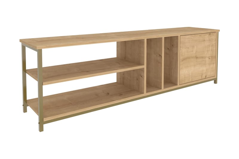 Andifli Tv-benk 140x50,8 cm - Gull - Møbler - Mediamøbel & tv møbel - TV-benk & mediabenk