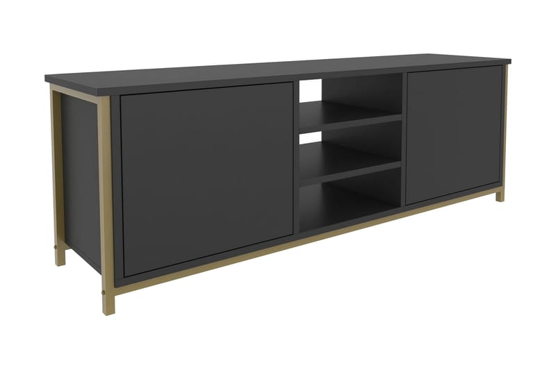 Andifli Tv-benk 140x50,8 cm - Gull - Møbler - Mediamøbel & tv møbel - TV-benk & mediabenk