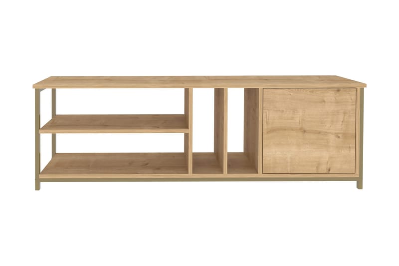 Andifli Tv-benk 140x50,8 cm - Gull - Møbler - Mediamøbel & tv møbel - TV-benk & mediabenk
