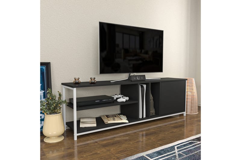 Andifli Tv-benk 140x50,8 cm - Hvit - TV-benk & mediabenk