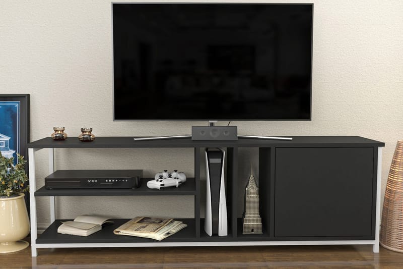Andifli Tv-benk 140x50,8 cm - Hvit - Møbler - Mediamøbel & tv møbel - TV-benk & mediabenk