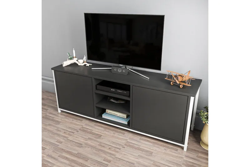 Andifli Tv-benk 140x50,8 cm - Hvit - Møbler - Mediamøbel & tv møbel - TV-benk & mediabenk