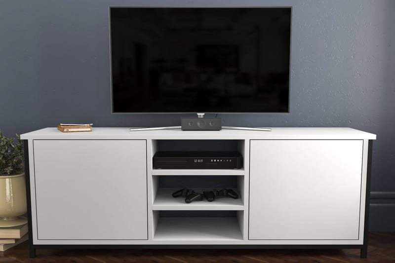 Andifli Tv-benk 140x50,8 cm - Svart - TV-benk & mediabenk