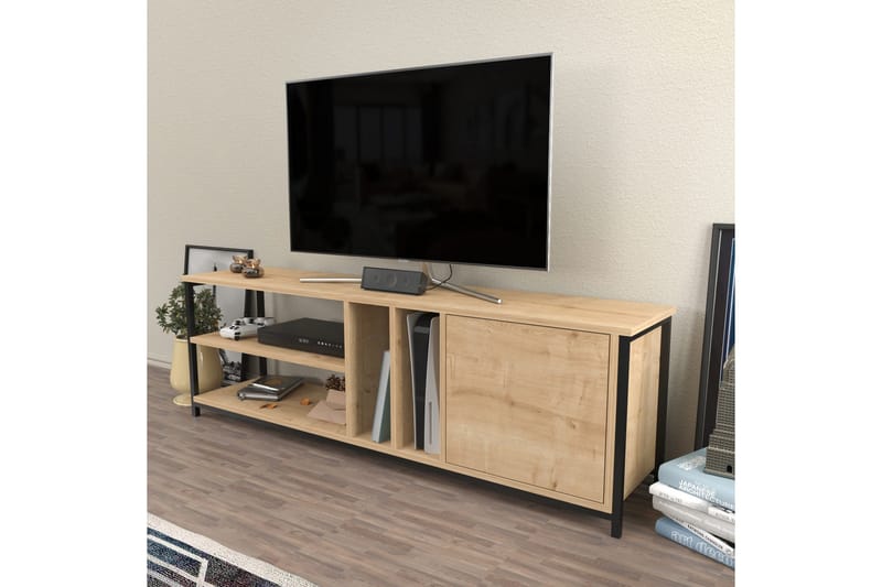 Andifli Tv-benk 140x50,8 cm - Svart - Møbler - Mediamøbel & tv møbel - TV-benk & mediabenk
