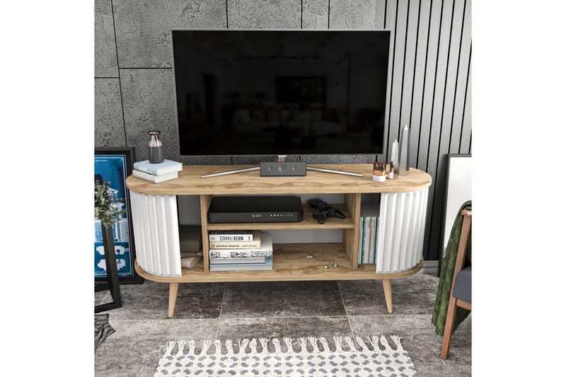 Andifli Tv-benk 140x64 cm - Brun - TV-benk & mediabenk