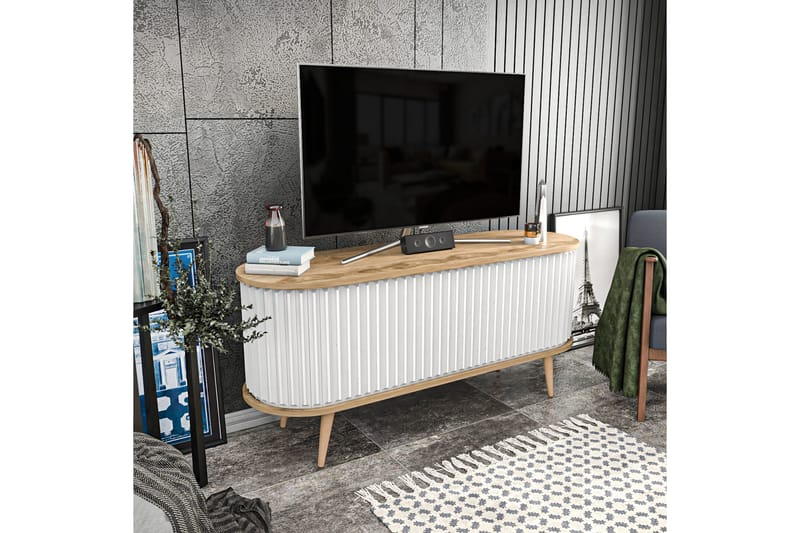 Andifli Tv-benk 140x64 cm - Brun - TV-benk & mediabenk