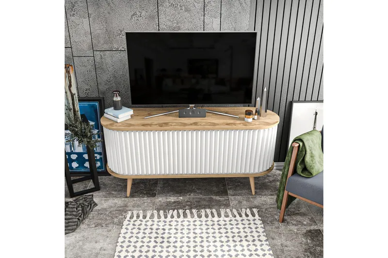 Andifli Tv-benk 140x64 cm - Brun - Møbler - Mediamøbel & tv møbel - TV-benk & mediabenk