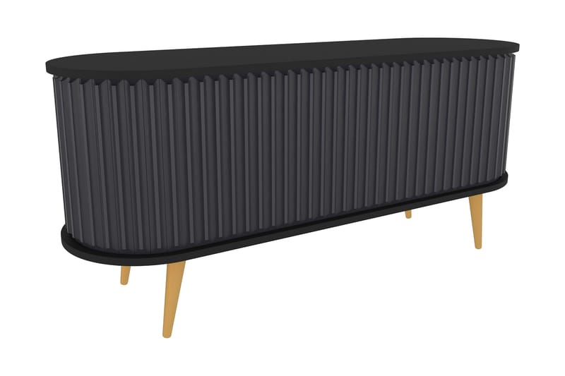 Andifli Tv-benk 140x64 cm - Svart - Møbler - Mediamøbel & tv møbel - TV-benk & mediabenk