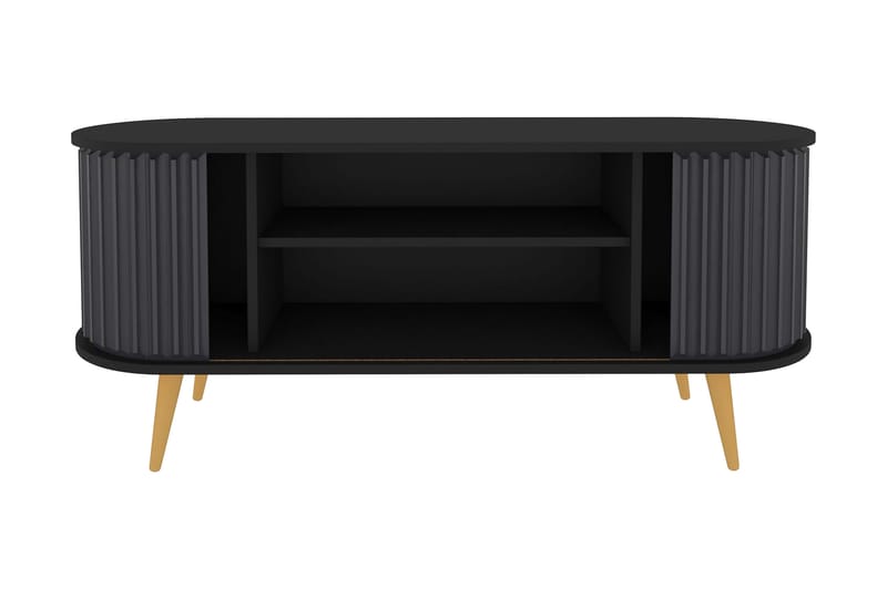 Andifli Tv-benk 140x64 cm - Svart - Møbler - Mediamøbel & tv møbel - TV-benk & mediabenk