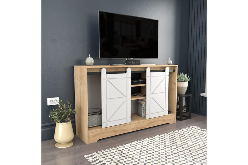 Andifli Tv-benk 140x85 cm - Brun - Møbler - Mediamøbel & tv møbel - TV-benk & mediabenk