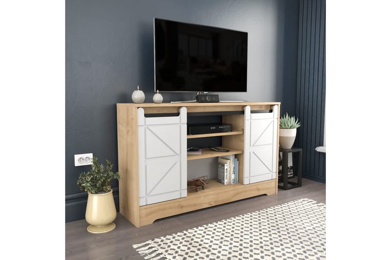 Andifli Tv-benk 140x85 cm - Brun - Møbler - Mediamøbel & tv møbel - TV-benk & mediabenk