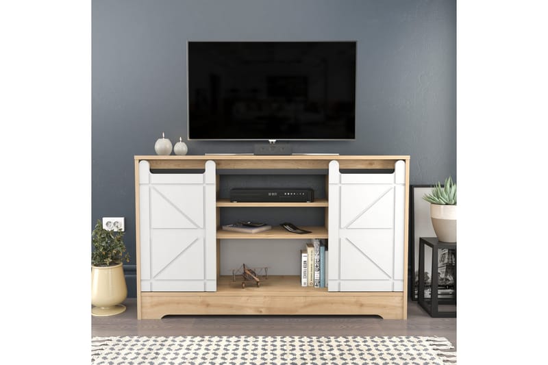 Andifli Tv-benk 140x85 cm - Brun - Møbler - Mediamøbel & tv møbel - TV-benk & mediabenk