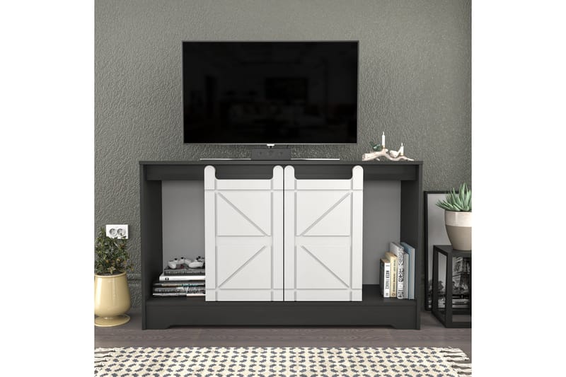 Andifli Tv-benk 140x85 cm - Grå - Møbler - Mediamøbel & tv møbel - TV-benk & mediabenk