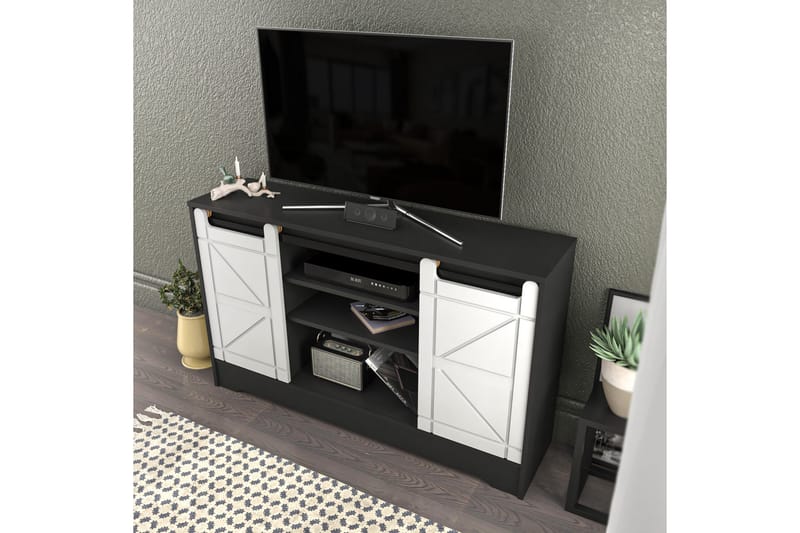 Andifli Tv-benk 140x85 cm - Grå - Møbler - Mediamøbel & tv møbel - TV-benk & mediabenk