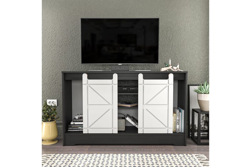 Andifli Tv-benk 140x85 cm - Grå - Møbler - Mediamøbel & tv møbel - TV-benk & mediabenk